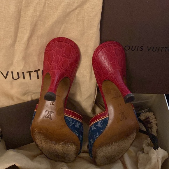 Kitten heel vintage Louis Vuitton - Picture 3 of 4